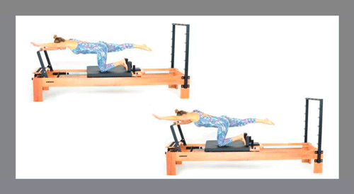 Pushing-One-Side-Arm - Exercícios de Pilates no Reformer