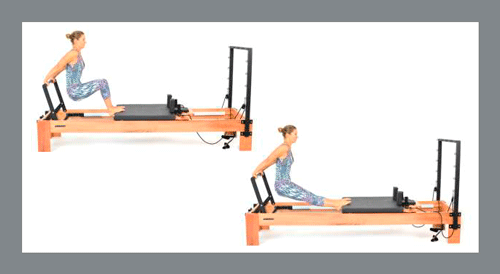 Knee-Extension - Exercícios de Pilates no Reformer