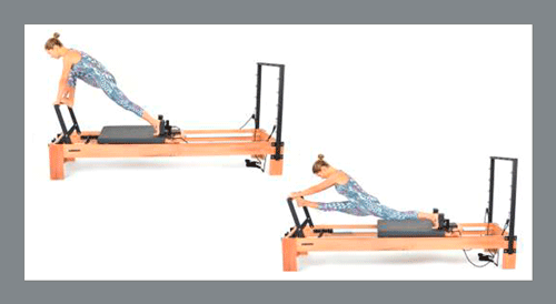 Front-Splits - Exercícios de Pilates no Reformer