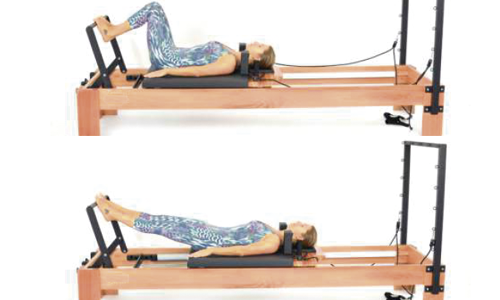 Pilates no Reformer-Footwork Toes
