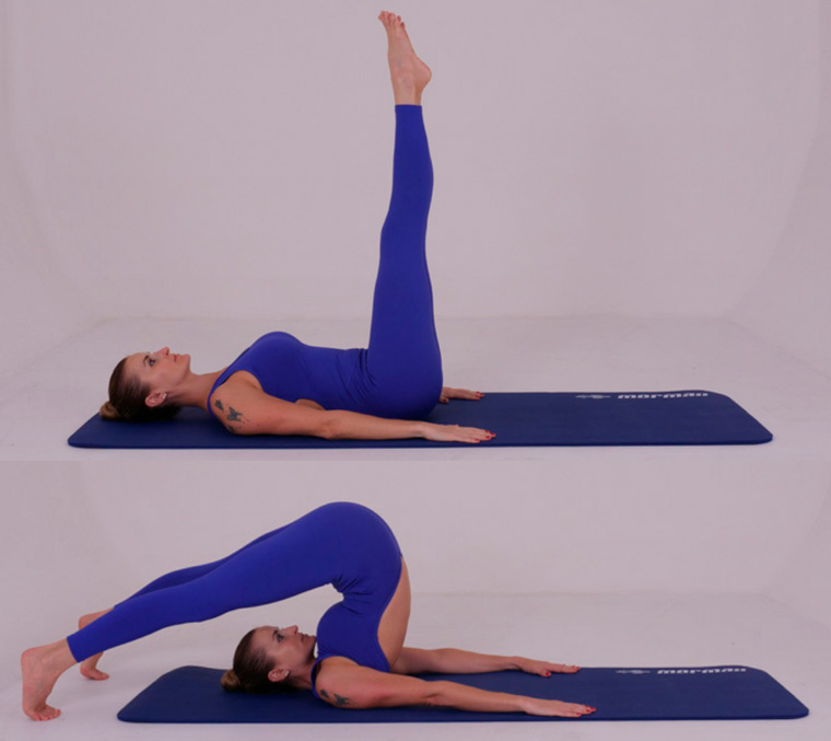 The Roll Over with Legs Spread - exercícios originais de Pilates
