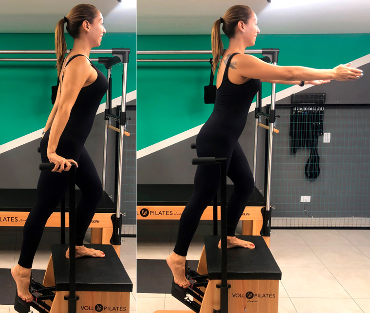 Exercício 05 - Execução (fortalecimento muscular com o Método Pilates)