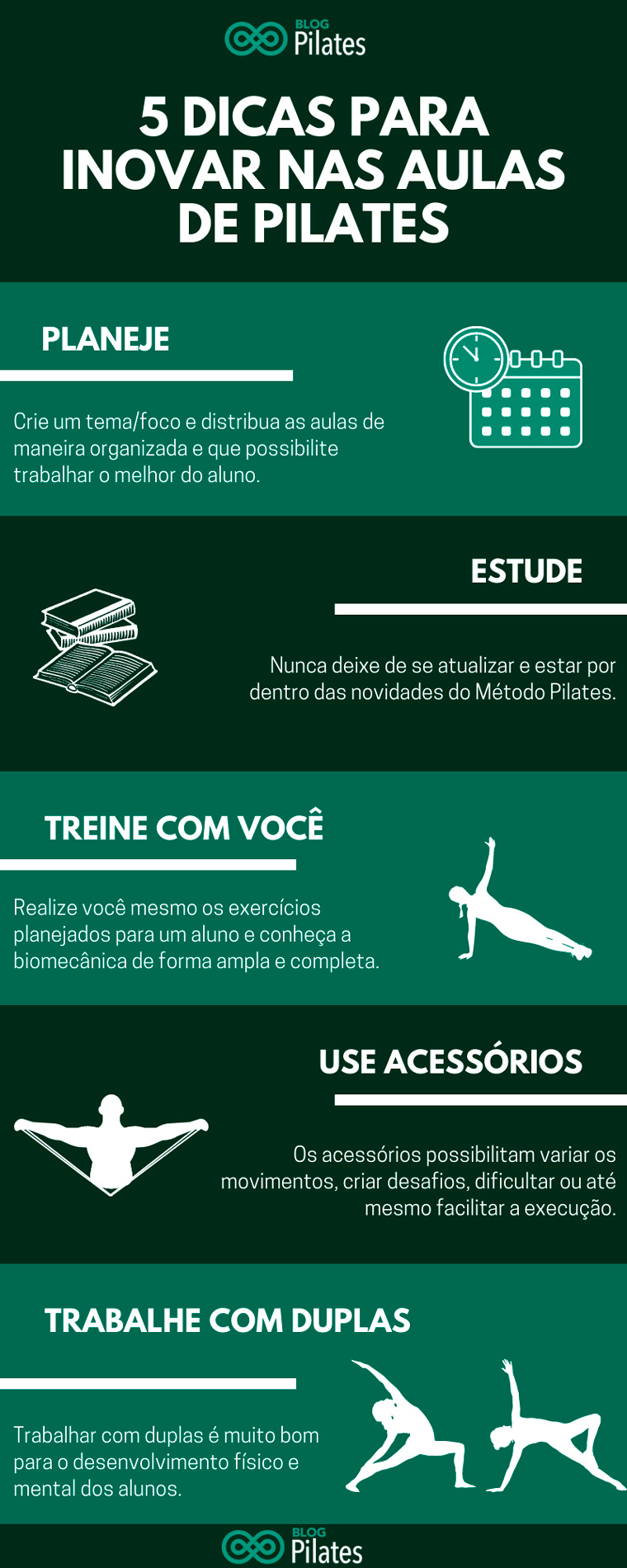 5 dicas para inovar nas aulas de Pilates? (+Infográfico)