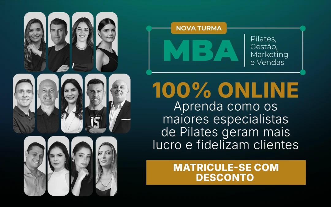 MBA em Pilates, Gestão, Marketing e Vendas: a oportunidade para transformar sua carreira no Pilates